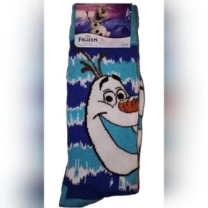 4/$25 Disney Olaf Novelty Cartoon Crew Socks Frozen Unisex New